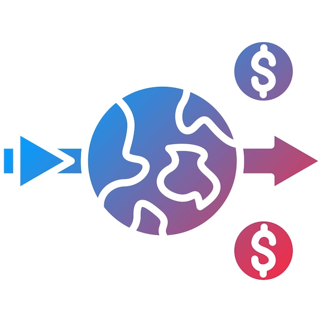 Vetor imagem vetorial de ícones de economia linear pode ser usada para economia