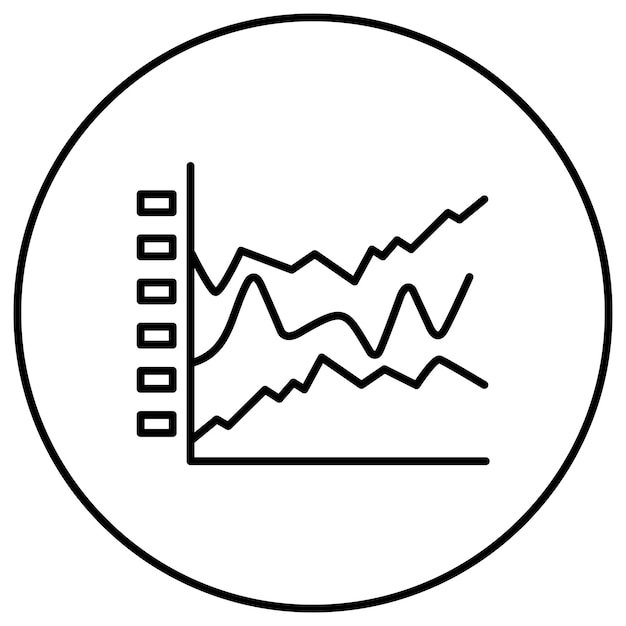 Imagem vetorial de ícones de gráficos empilhados pode ser usada para infográficos