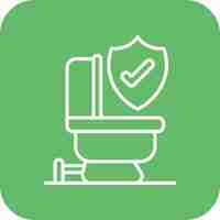 Vetor imagem vetorial de ícones de segurança do banheiro pode ser usada para comércio eletrônico médico
