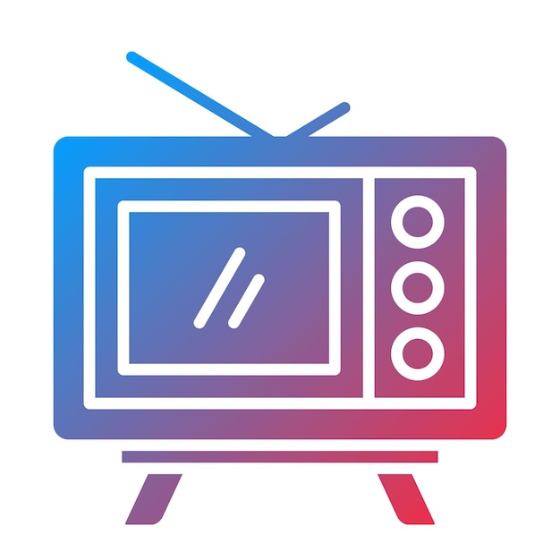 Vetor imagem vetorial de ícones de televisão pode ser usada para dispositivos eletrônicos