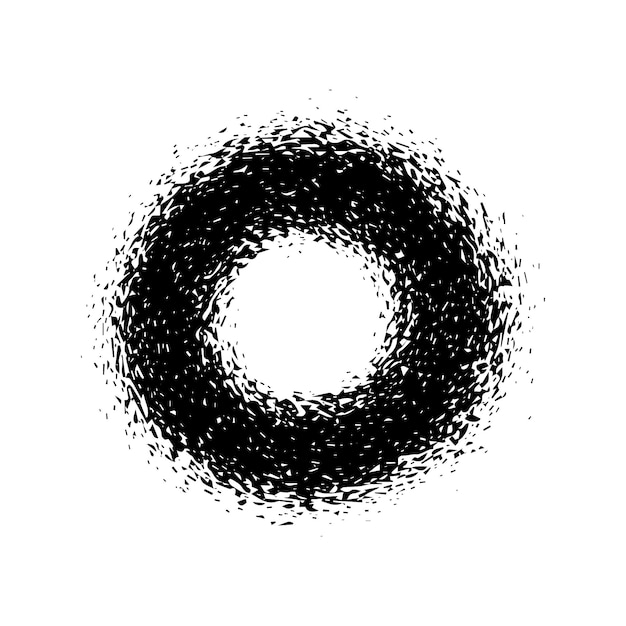 Imagem vetorial de um buraco negro. portal cósmico, transição para outra dimensão.