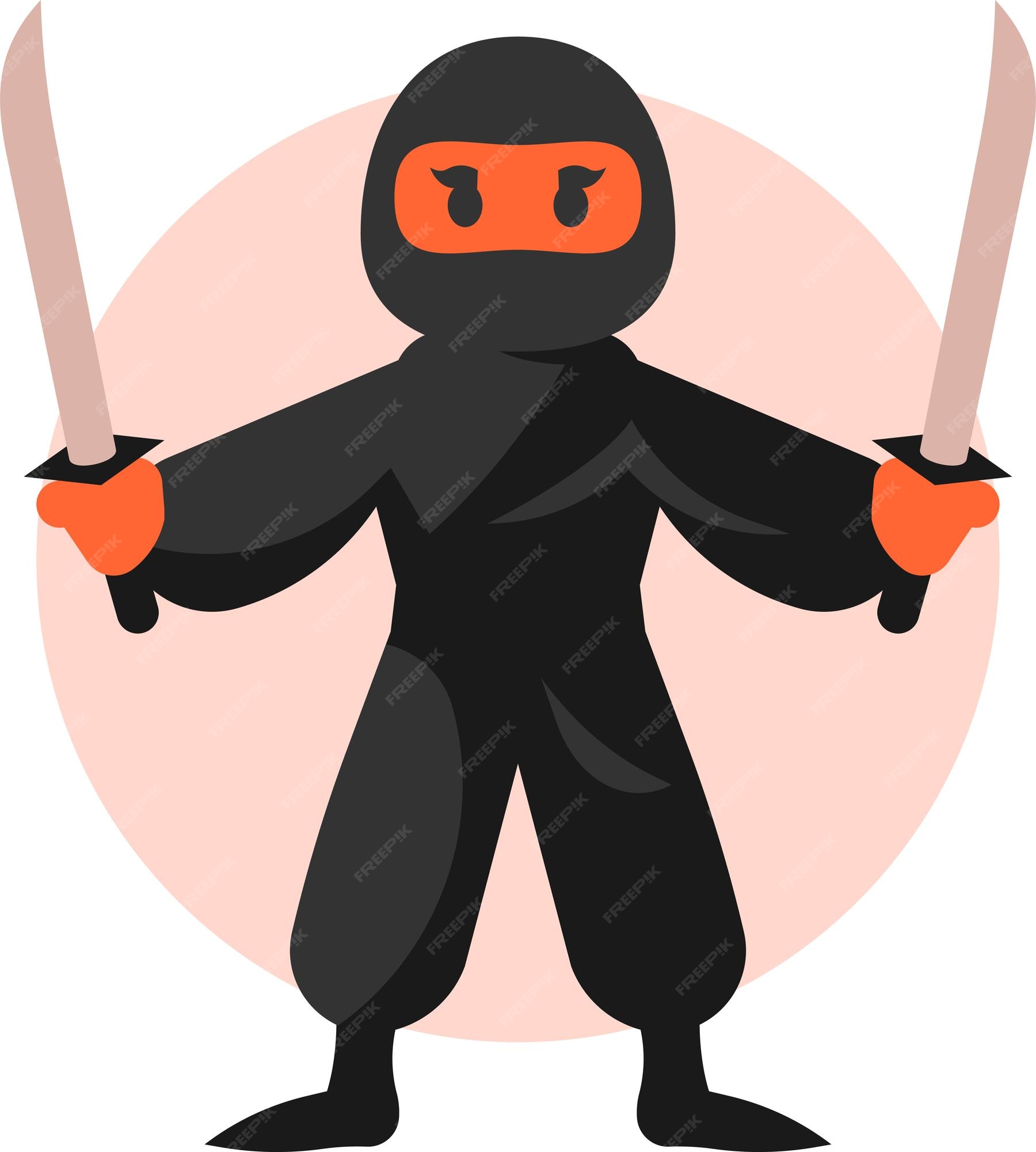 Ninja, Guerreiro, Desenho png transparente grátis