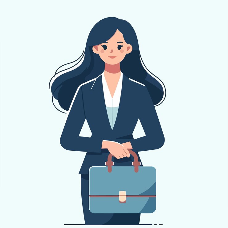 Vetor imagem vetorial de uma mulher de negócios em um terno de camisa