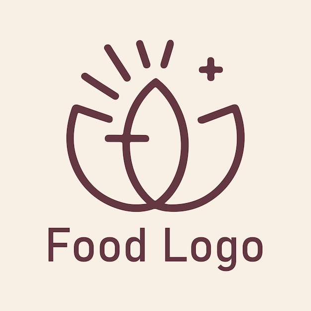 Imagem vetorial do conceito de logotipo de alimentos