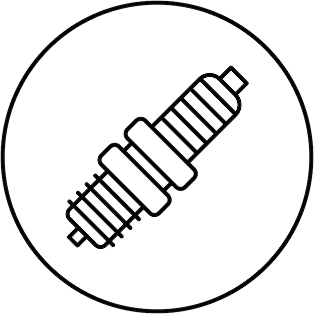 Imagem vetorial do ícone da vela de ignição pode ser usada para reparo de carros