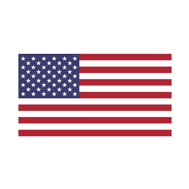 Vetor imagem vetorial premium da bandeira americana