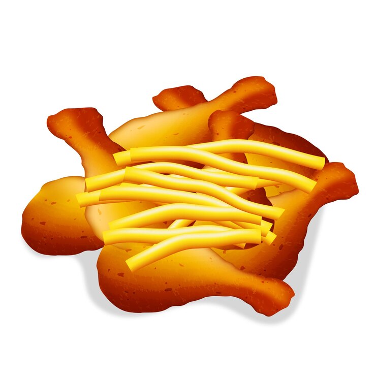 Vetor imagens de frango frito