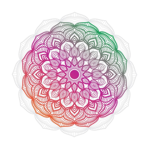 Imagens de ilustração vetorial de mandala de flores