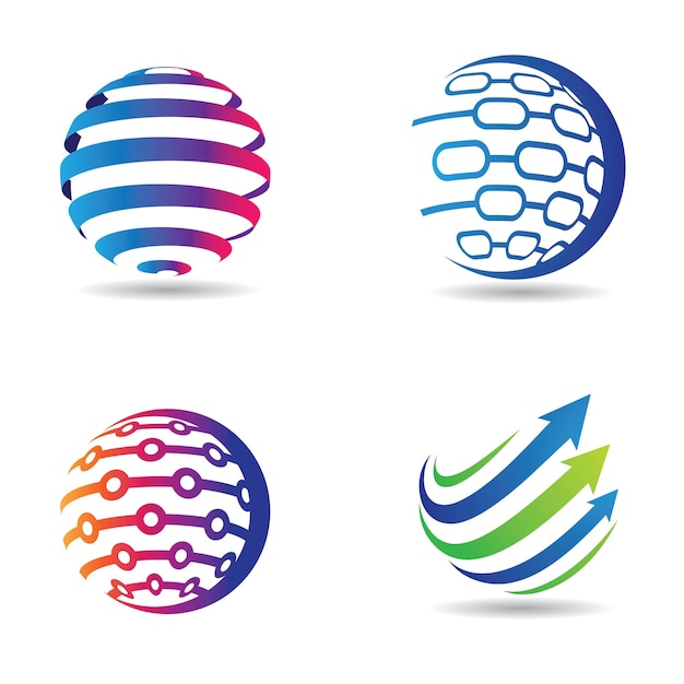 Vetor imagens do logotipo do globo