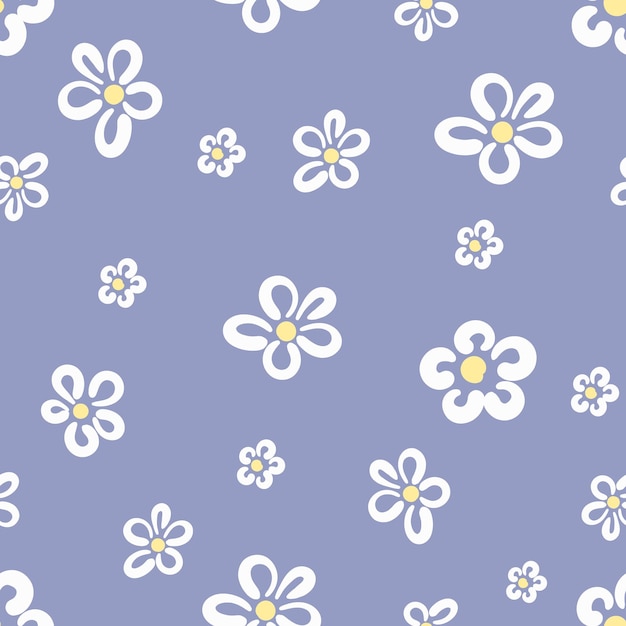 Impressão de fundo de flores para têxteis o esboço de flores bela ilustração para o tecido padrão de ornamento de design sem costura vetor