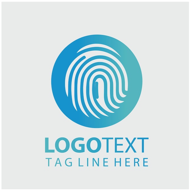Impressão de ilustrações vetoriais de dedos de logotipo