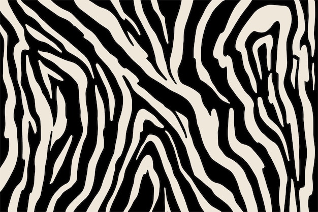 Impressão de pele de zebra preto e branco fundo de pele de animal