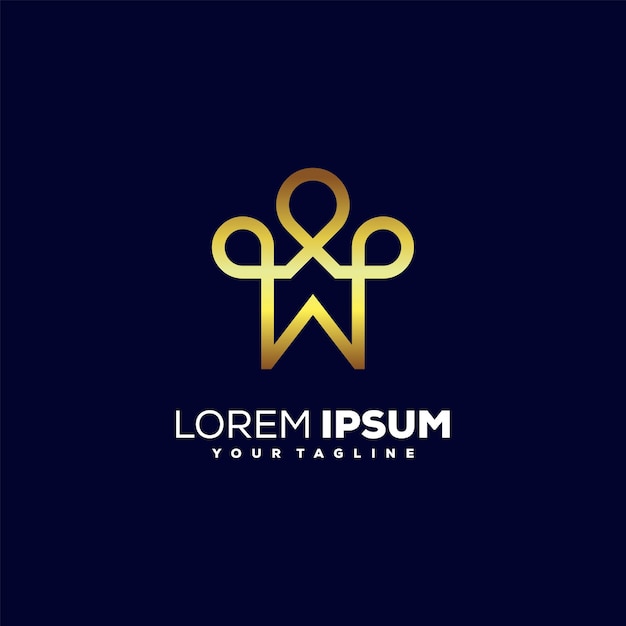 Impressionante design de logotipo de luxo para casa