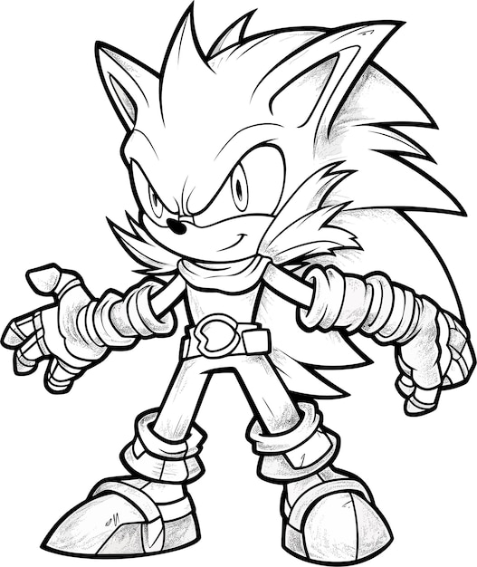 Super Sonic para colorir e imprimir