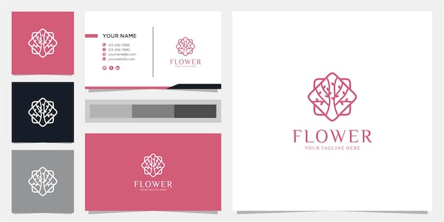 Incrível inspiração para o design do logotipo da flor