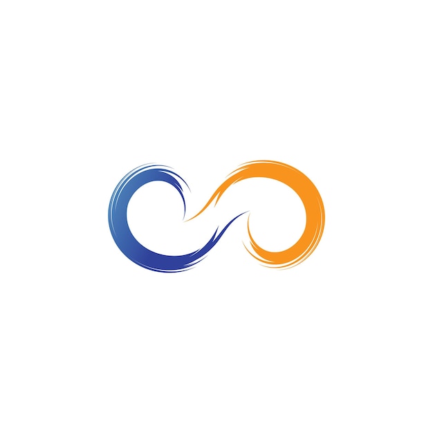 Vetor infinity designinfinity logo vector modelo de ícone