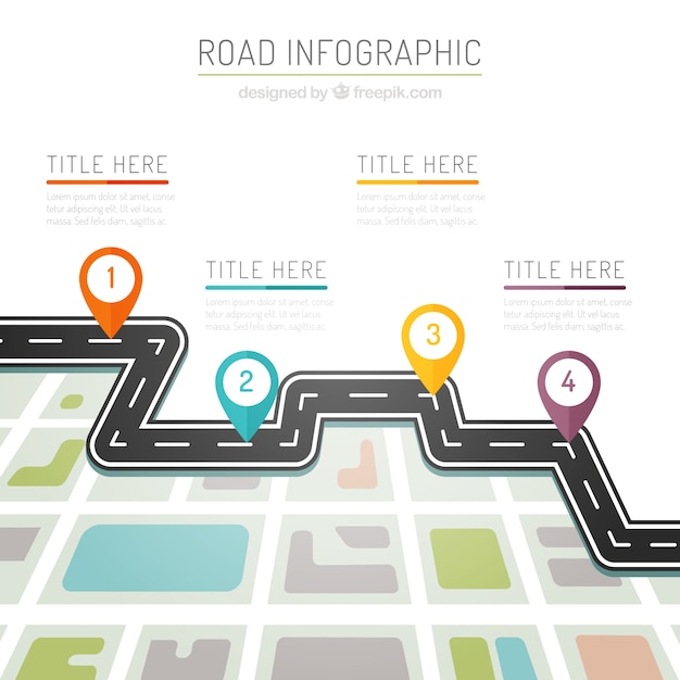 Infografia cores estrada