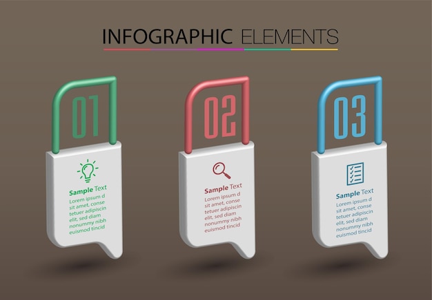 Infografia de banner de modelo de caixa de texto moderna