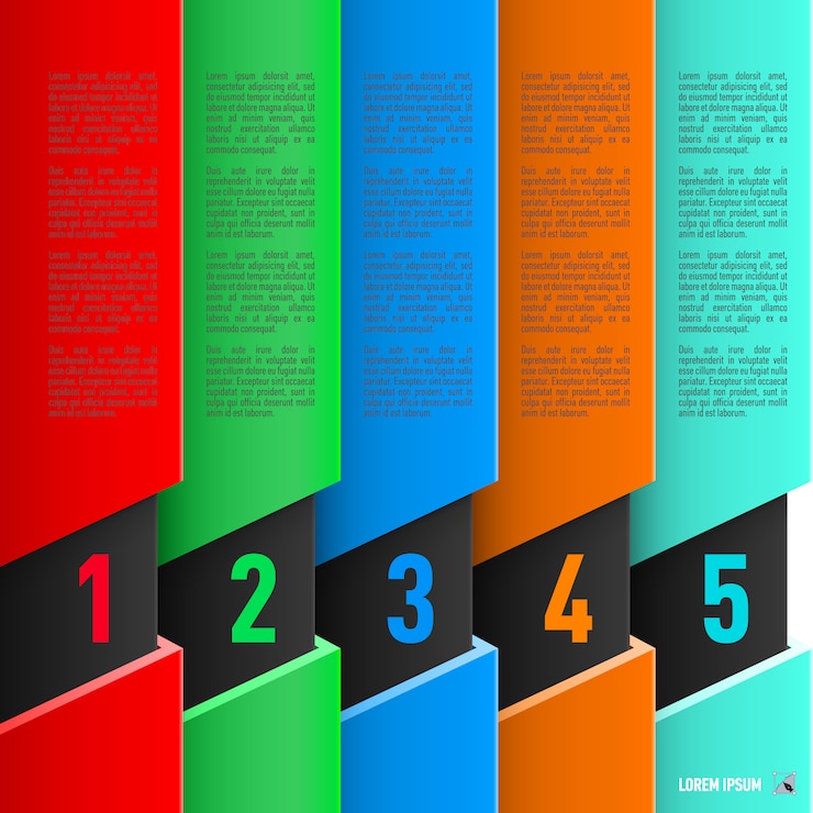 Vetor infografia de estilo de papel