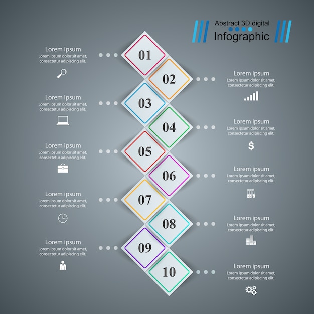 Vetor infografia de negócios