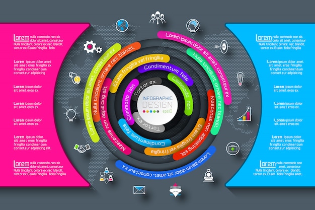 Vetor infografia de negócios