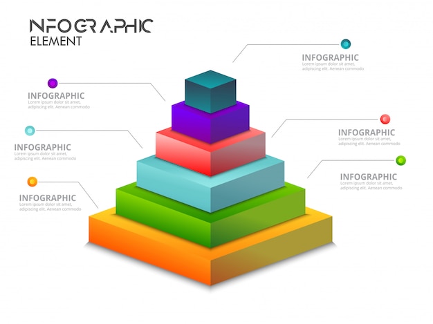 Infográfico colorido modelo