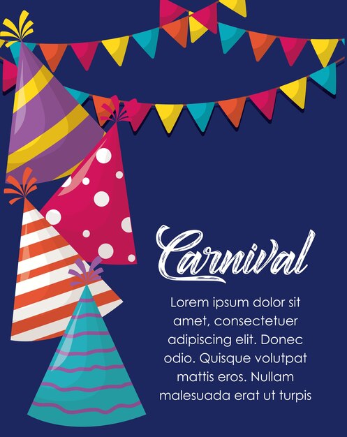 Infográfico de carnaval de circo