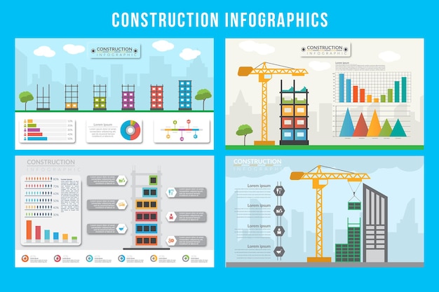 Infográfico de construção