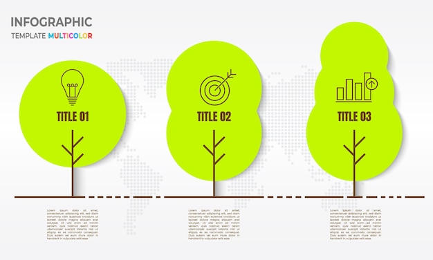 Infográfico de cronograma de árvore 3