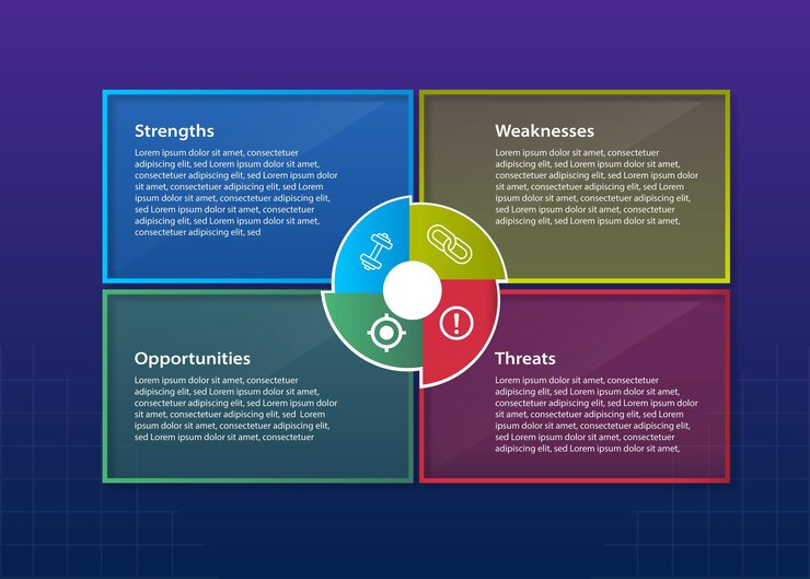 Vetor infográfico de gradiente multicolor para uso digital