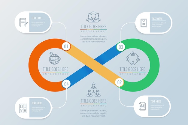 Infográfico de loop infinito