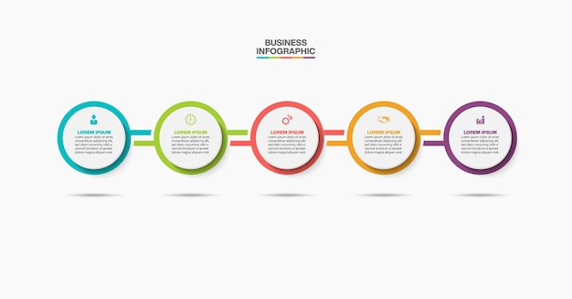 Infográfico de negócios de apresentação
