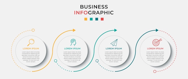 Infográfico de negócios em opções