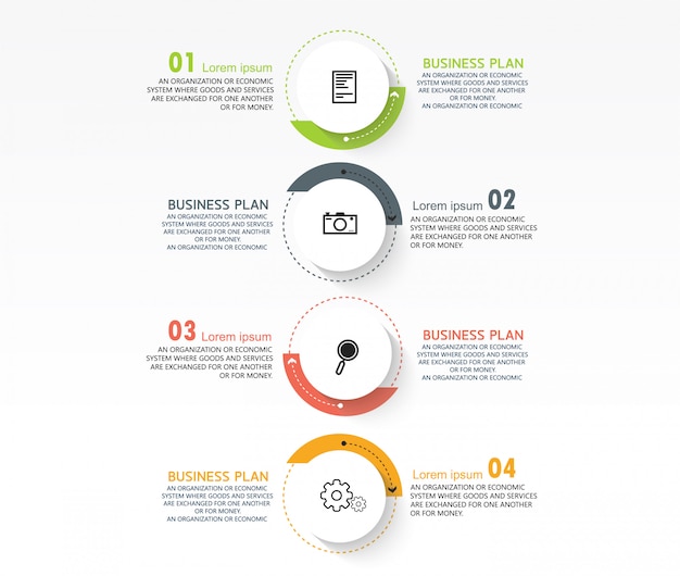 Infográfico de negócios pode ser usado para o processo de apresentações, layouts, banners, gráficos de dados em estudos de negócios.