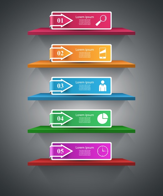 Infográfico de negócios.