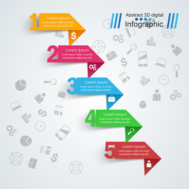 Vetor infográfico de negócios