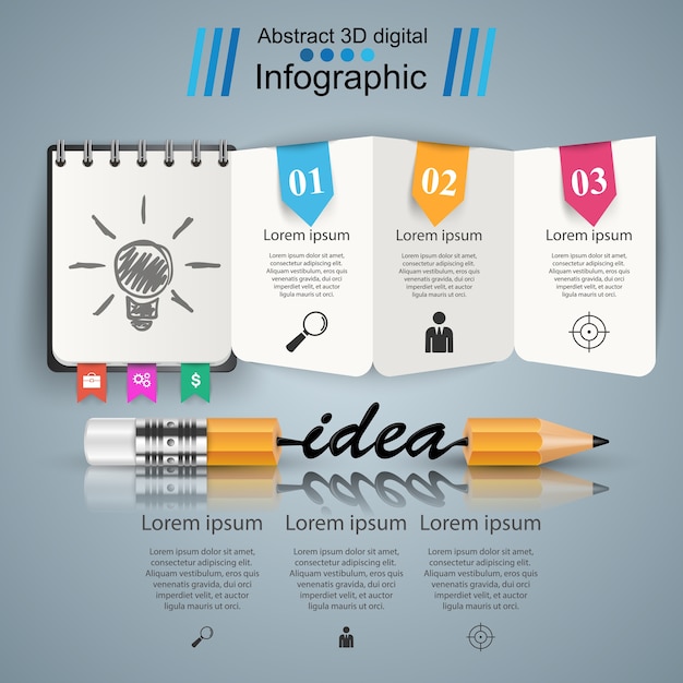 Infográfico de negócios.