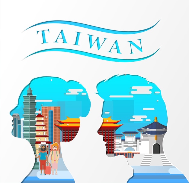 Vetor infográfico de taiwan