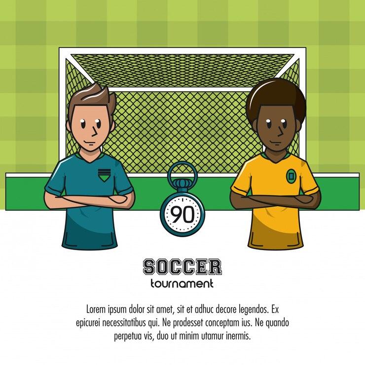 Vetor infográfico de torneio de futebol