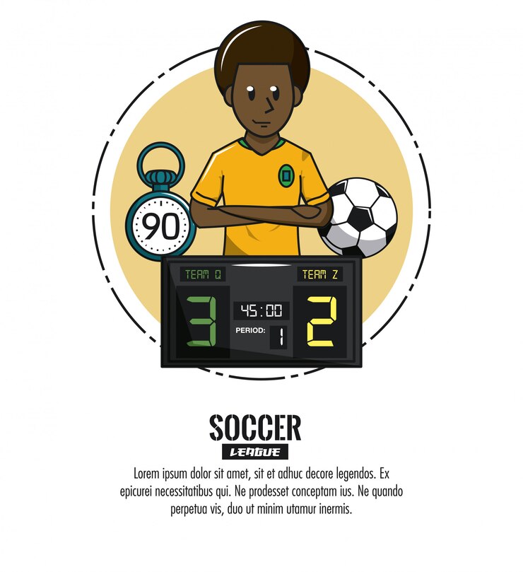 Vetor infográfico de torneio de futebol