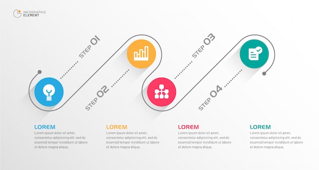 Infográfico empresarial moderno