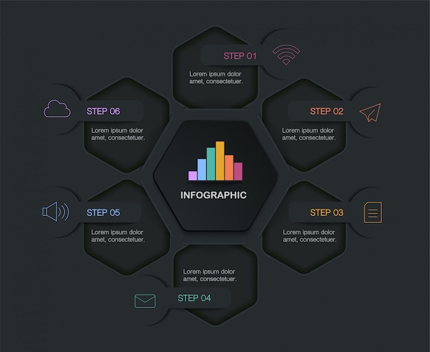 Infográfico, ilustração com caixa de texto