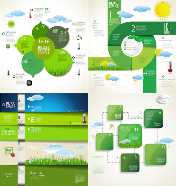 Vetor infográfico moderno layout de design