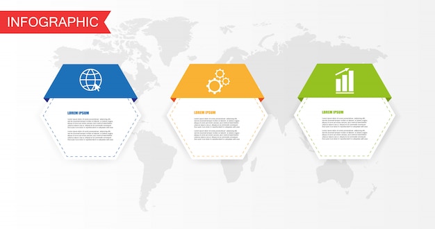 Infográfico moderno modelo