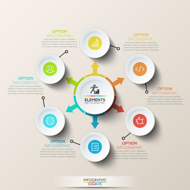 Infográfico moderno modelo