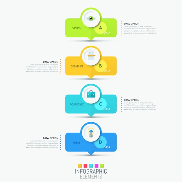 Infográfico moderno modelo