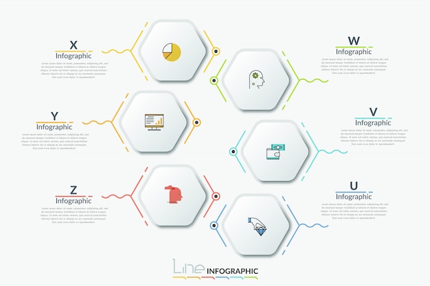 Infográfico moderno modelo