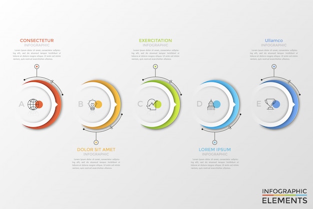 Infográfico moderno modelo