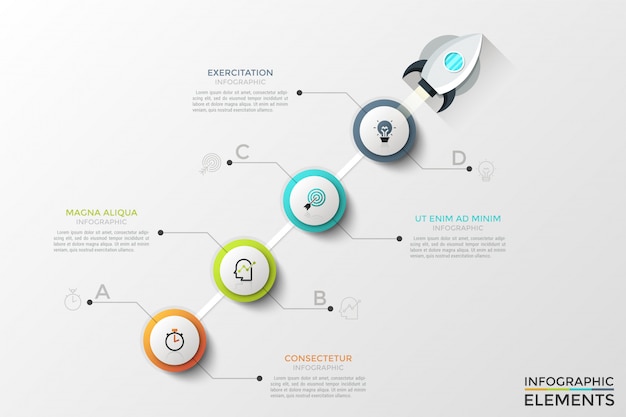 Infográfico moderno modelo