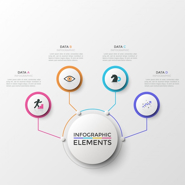 Infográfico moderno modelo